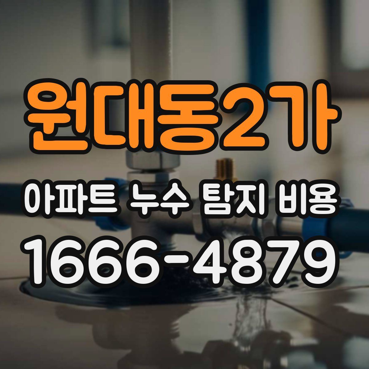 원대동2가 아파트 누수 탐지 비용