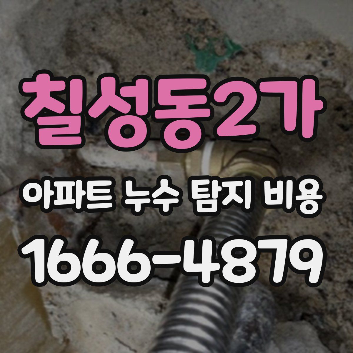 칠성동2가 아파트 누수 탐지 비용
