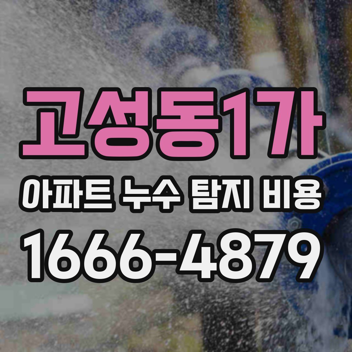 고성동1가 아파트 누수 탐지 비용
