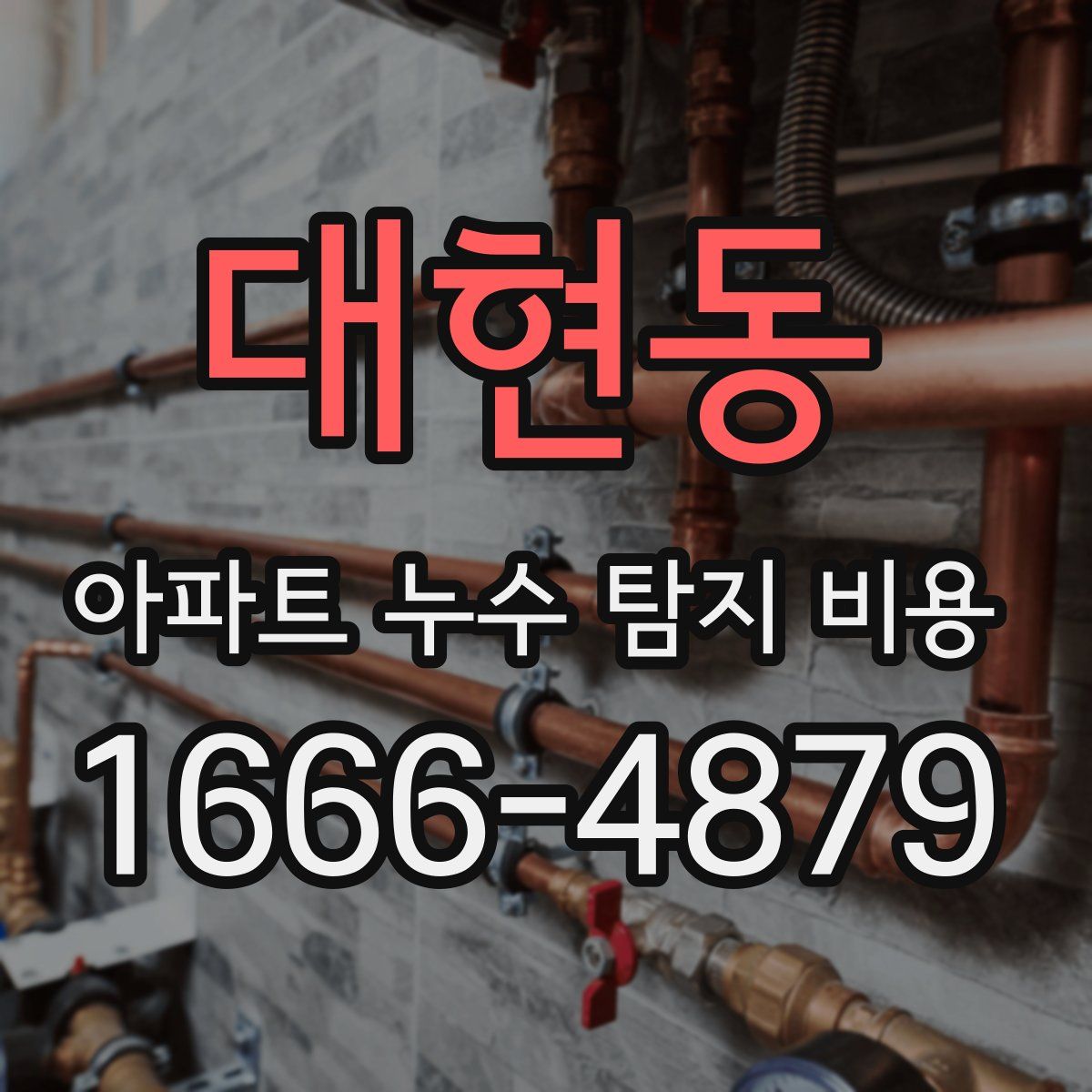 대현동 아파트 누수 탐지 비용