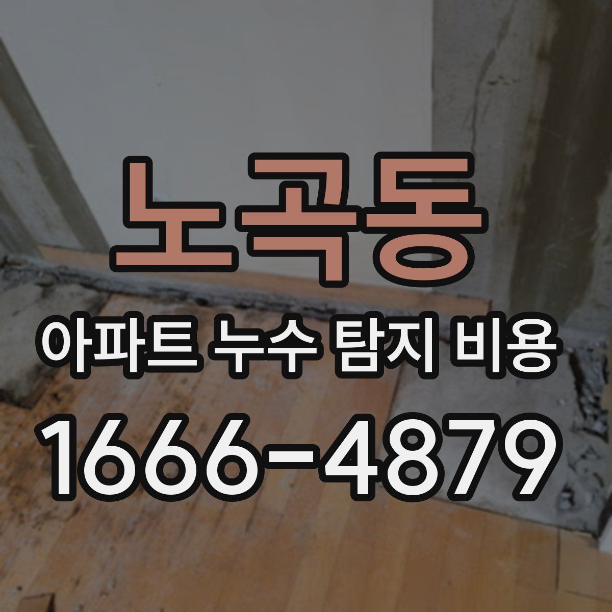 노곡동 아파트 누수 탐지 비용
