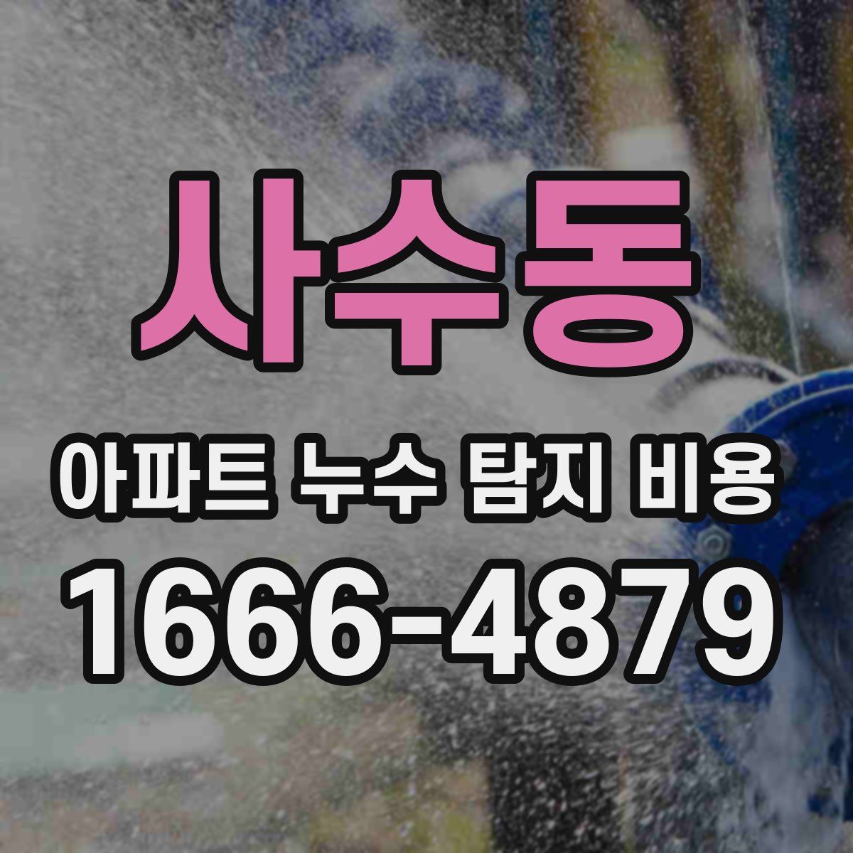 사수동 아파트 누수 탐지 비용