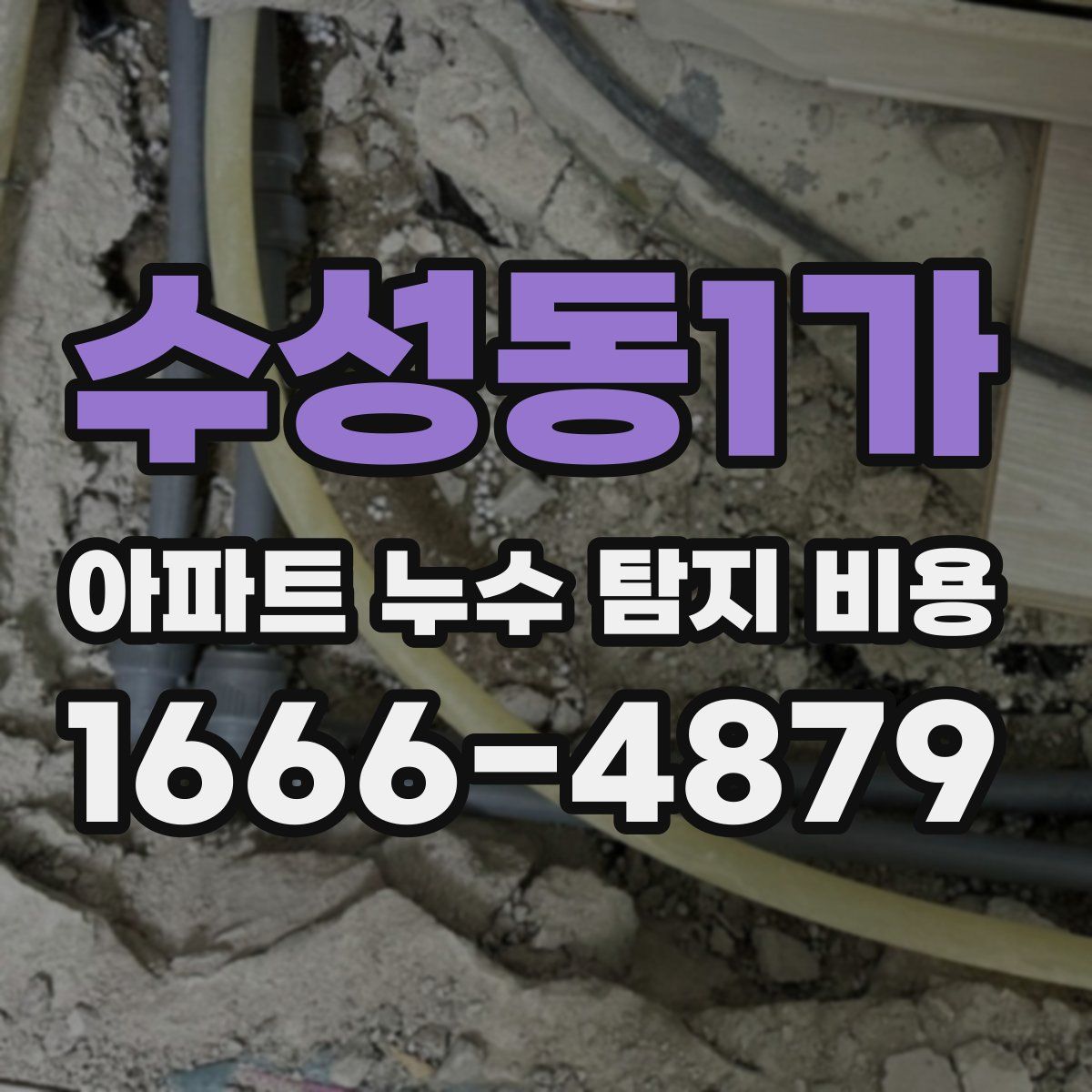 수성동1가 아파트 누수 탐지 비용