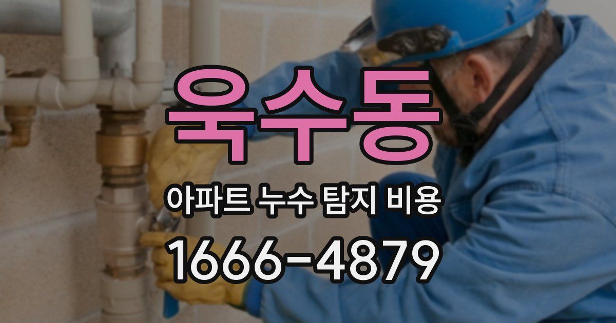 욱수동 아파트 누수 탐지 비용