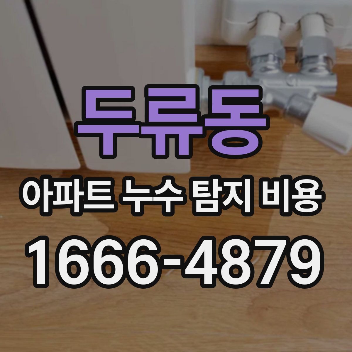 두류동 아파트 누수 탐지 비용