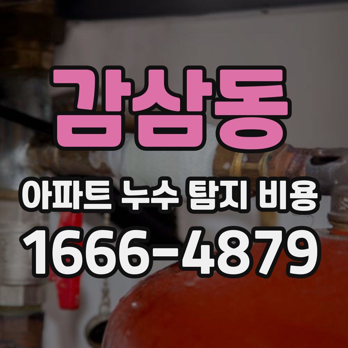 감삼동 아파트 누수 탐지 비용