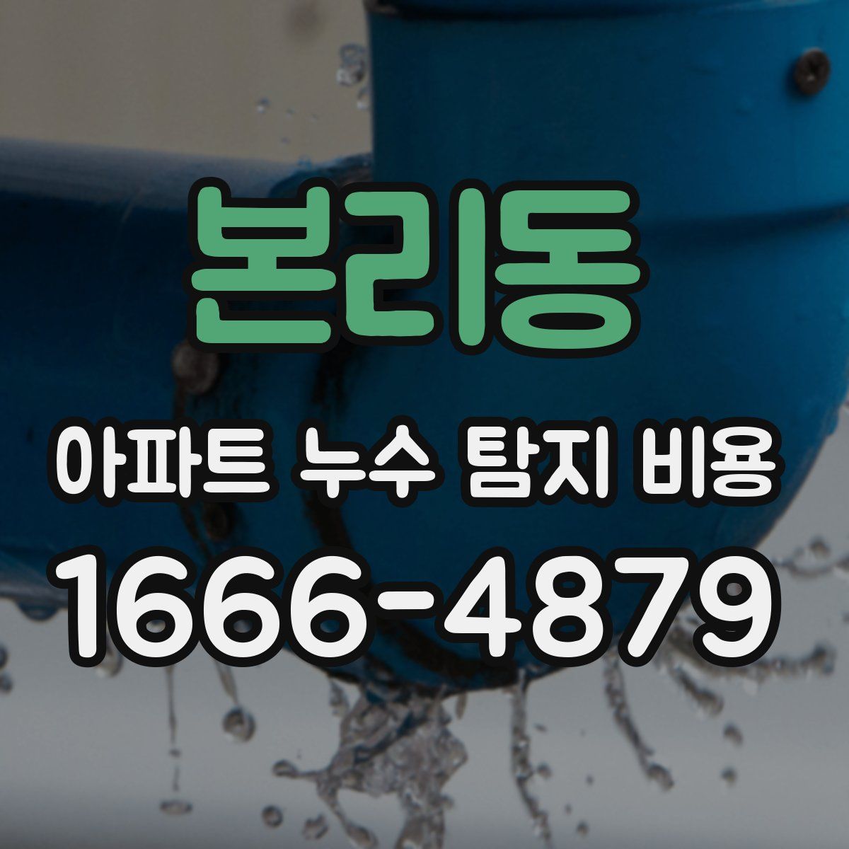 본리동 아파트 누수 탐지 비용