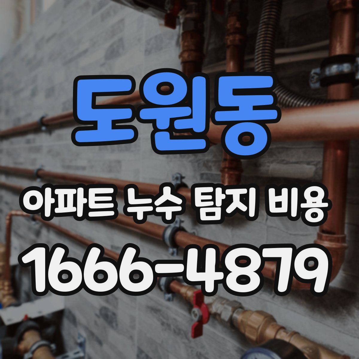 도원동 아파트 누수 탐지 비용