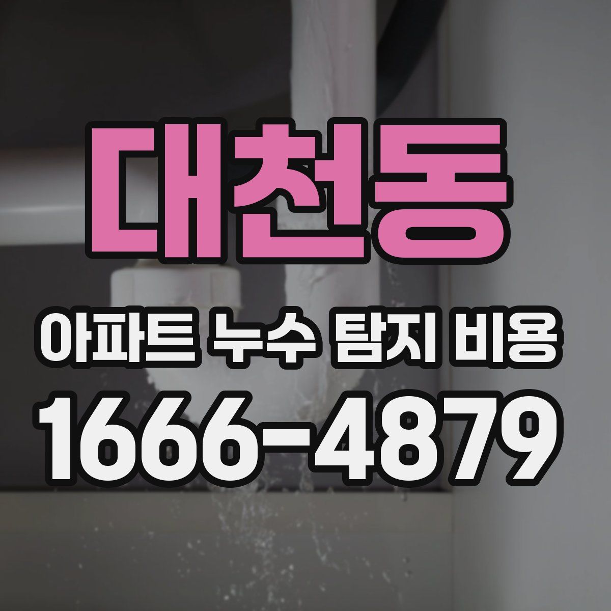 대천동 아파트 누수 탐지 비용