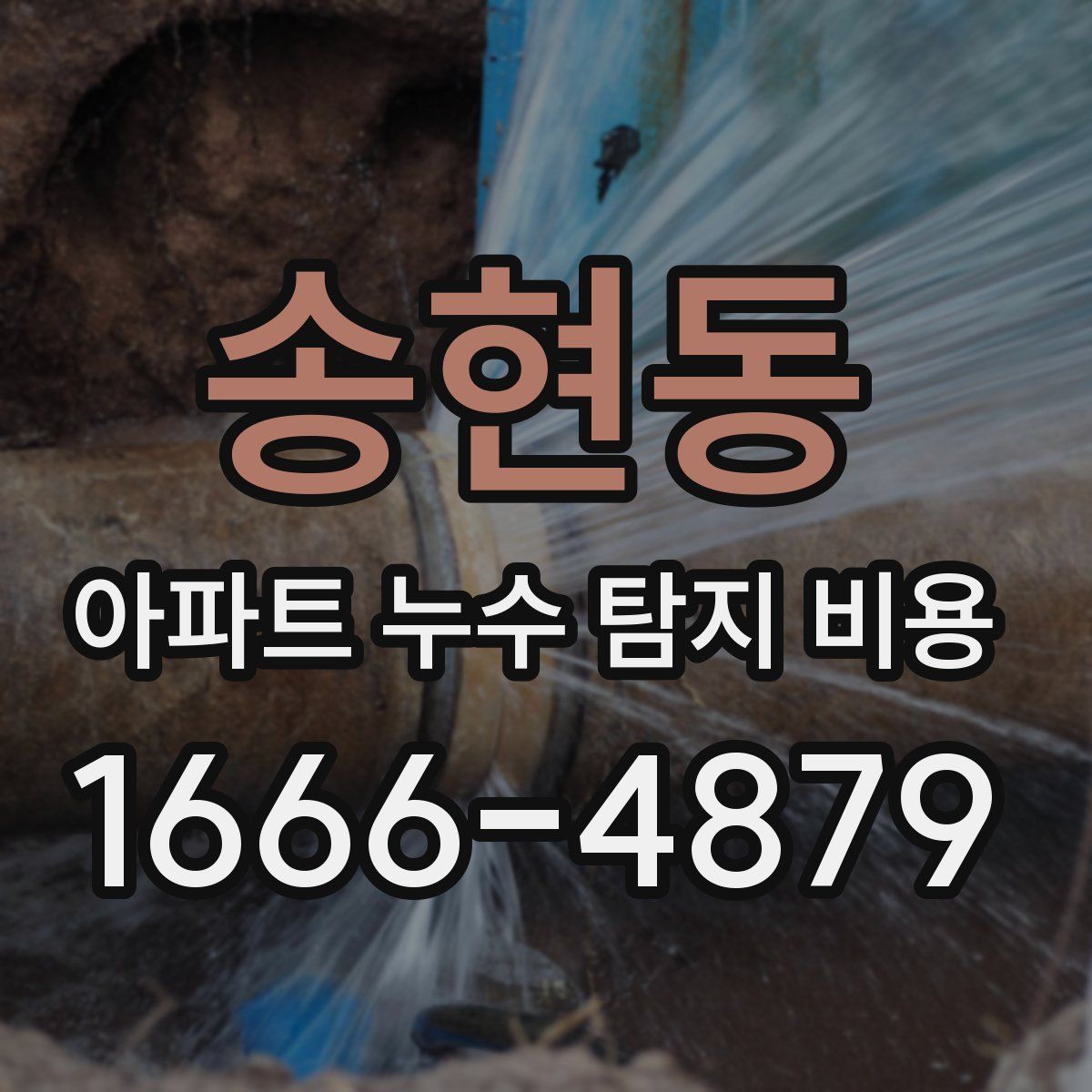 송현동 아파트 누수 탐지 비용