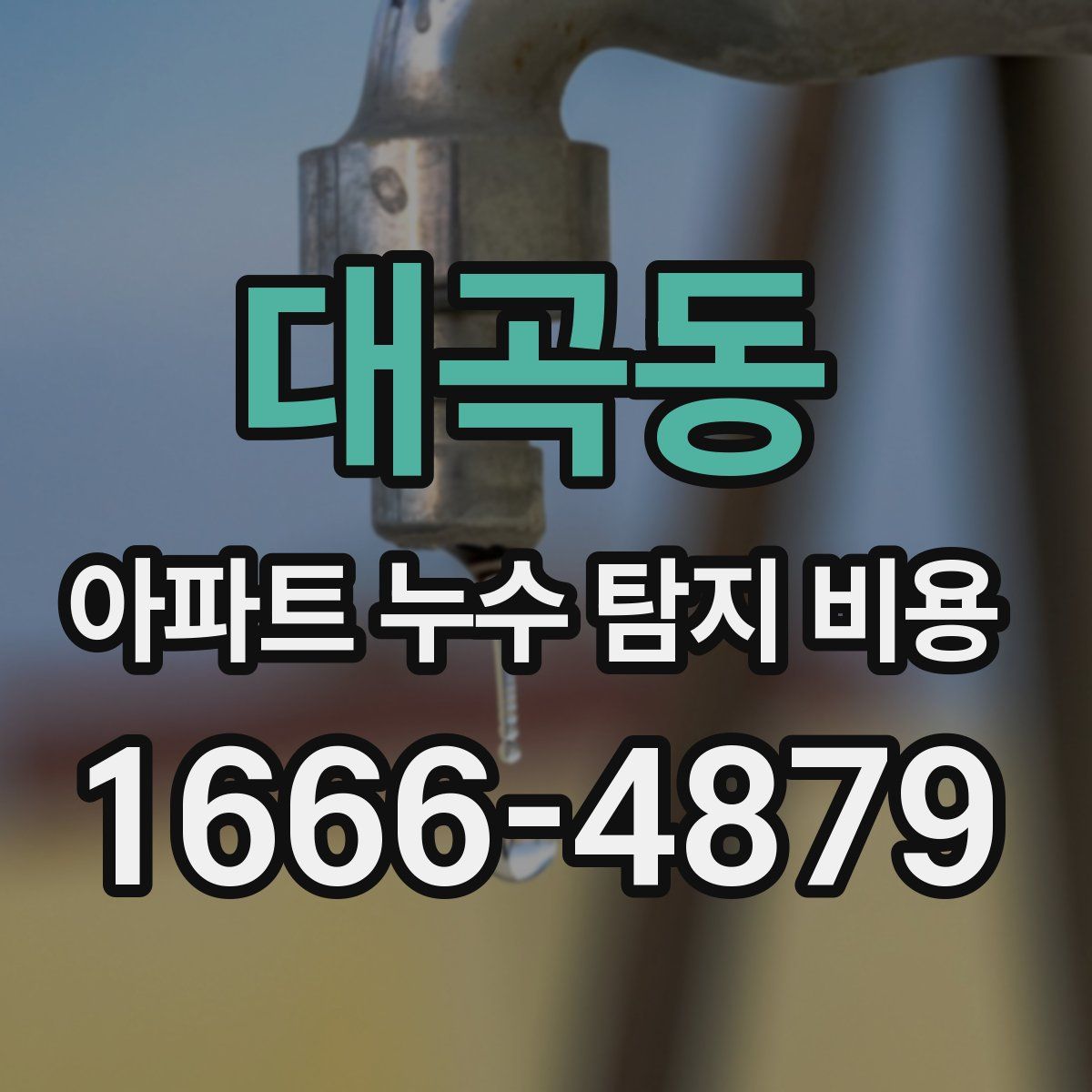 대곡동 아파트 누수 탐지 비용
