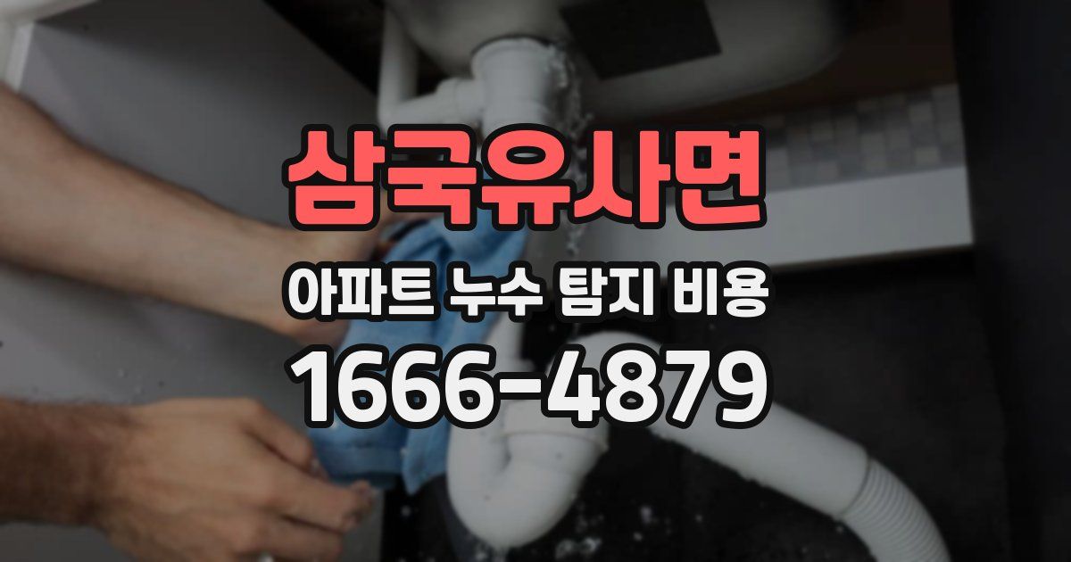 삼국유사면 아파트 누수 탐지 비용