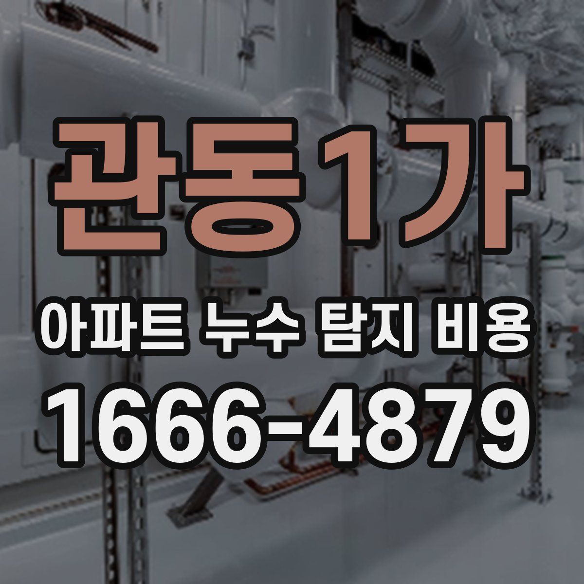 관동1가 아파트 누수 탐지 비용