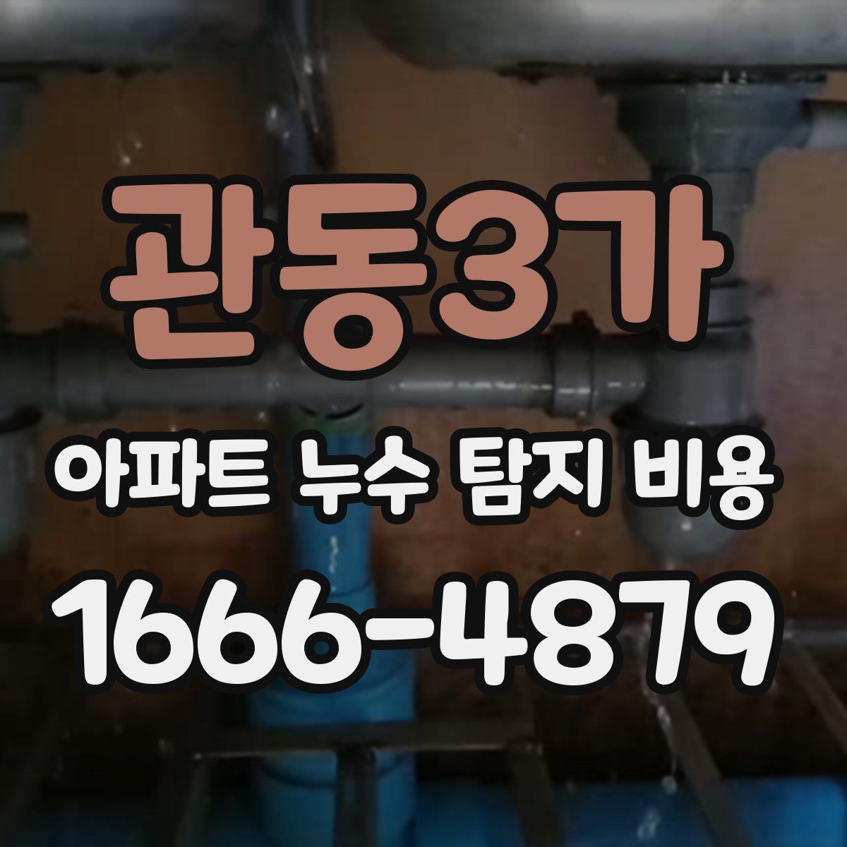 관동3가 아파트 누수 탐지 비용