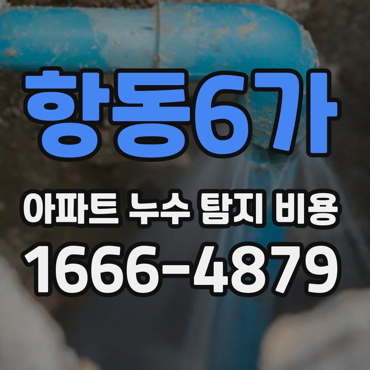 항동6가 아파트 누수 탐지 비용