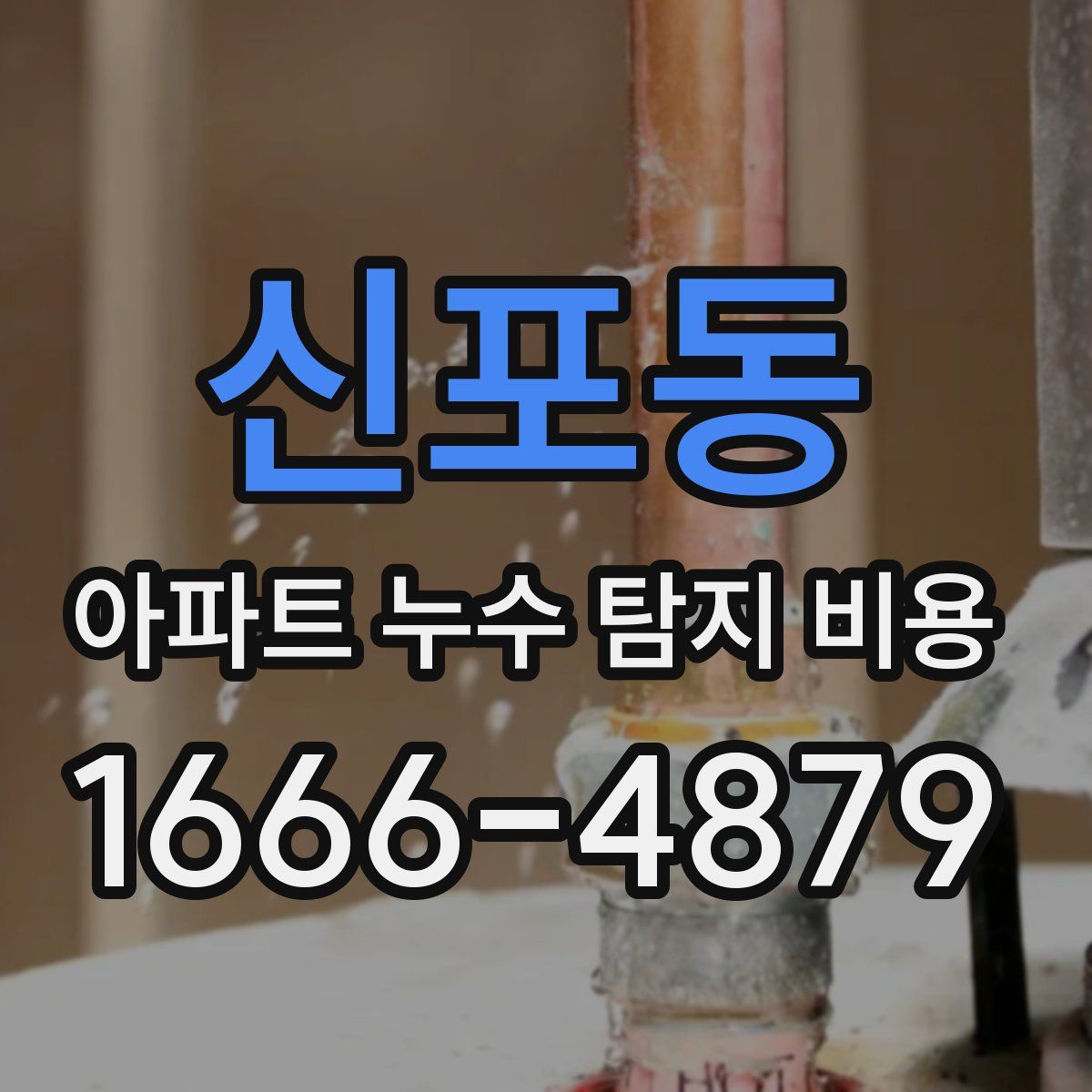 신포동 아파트 누수 탐지 비용