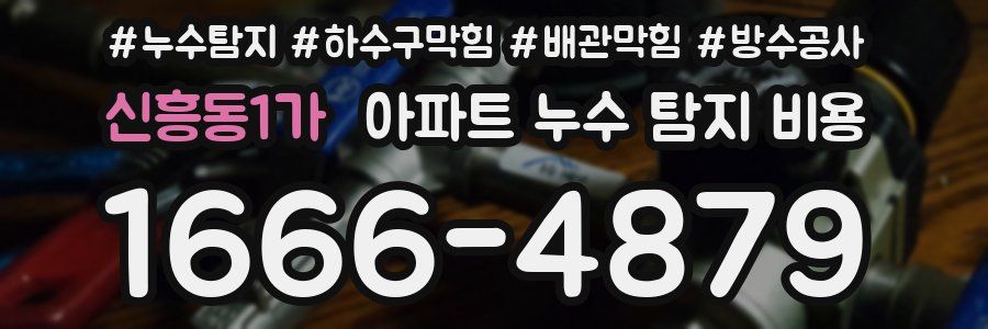 신흥동1가 아파트 누수 탐지 비용