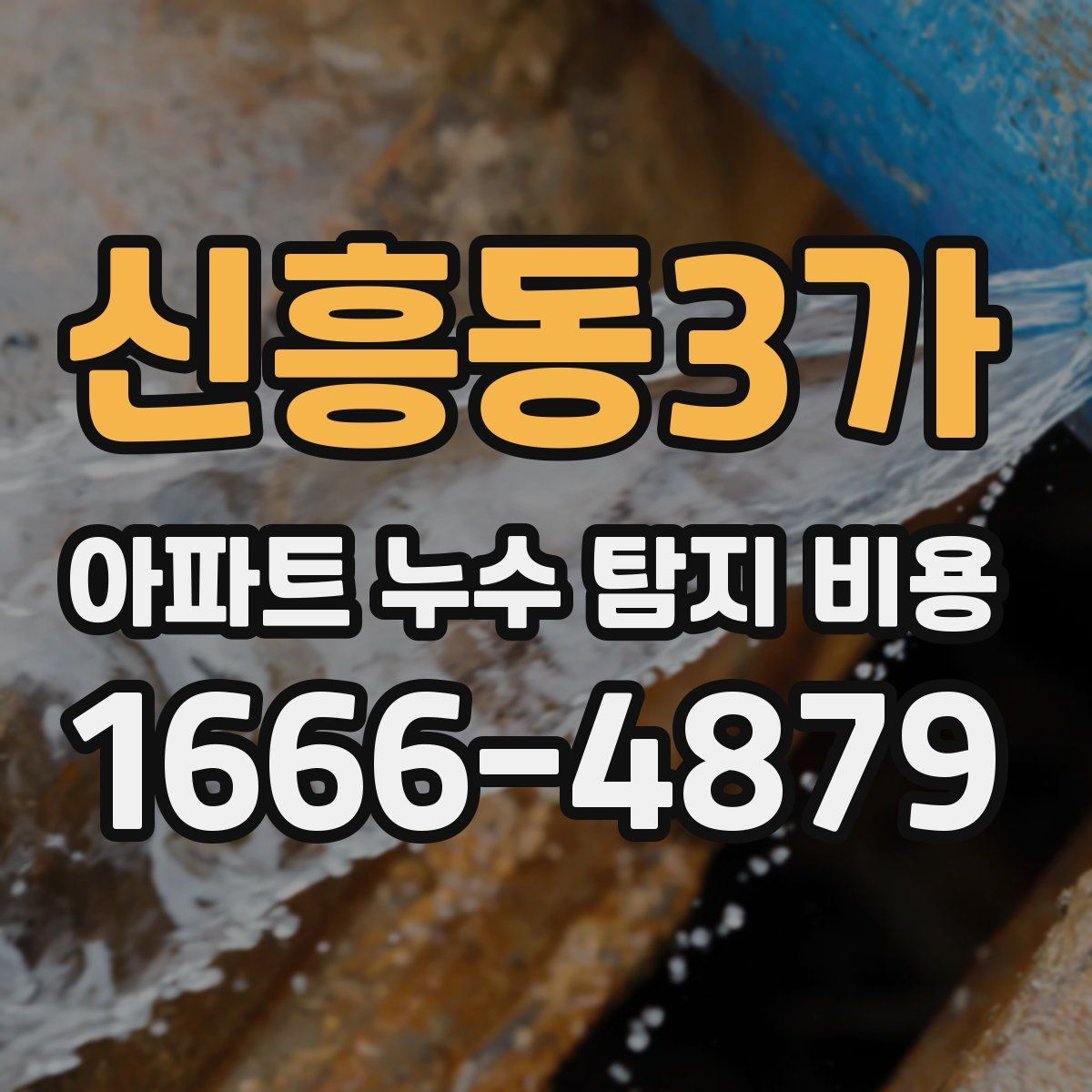 신흥동3가 아파트 누수 탐지 비용