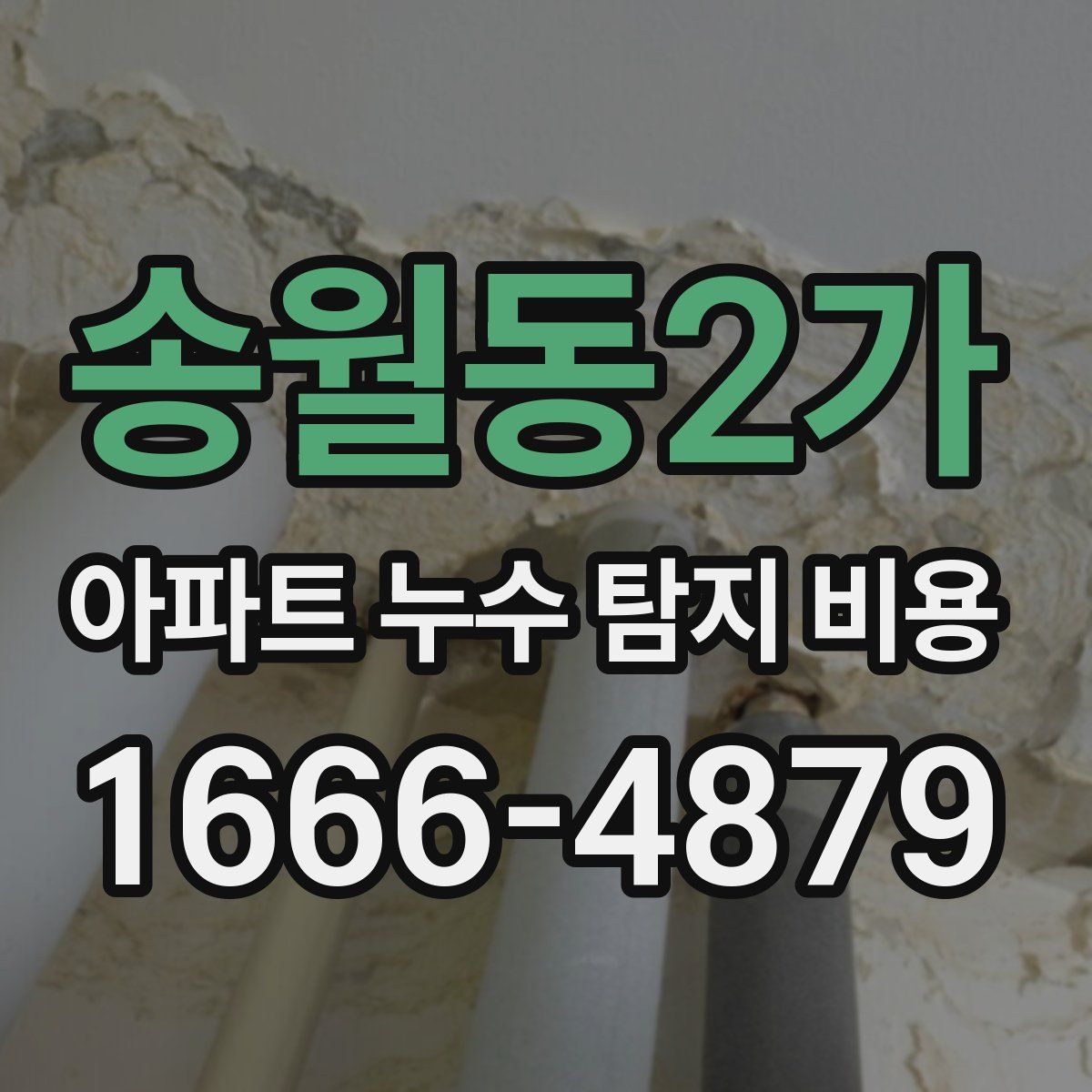 송월동2가 아파트 누수 탐지 비용