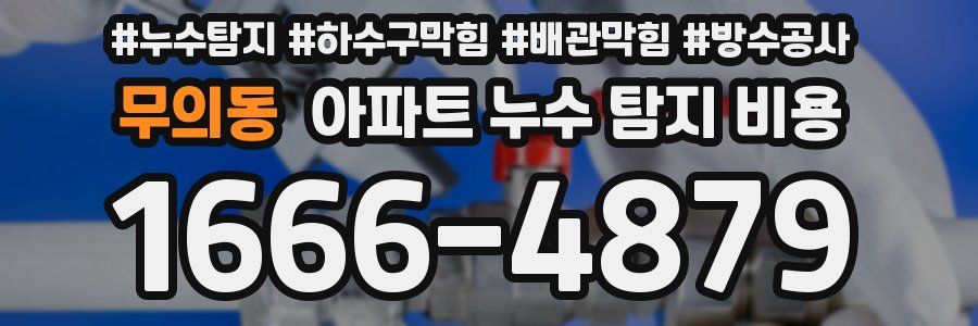 무의동 아파트 누수 탐지 비용