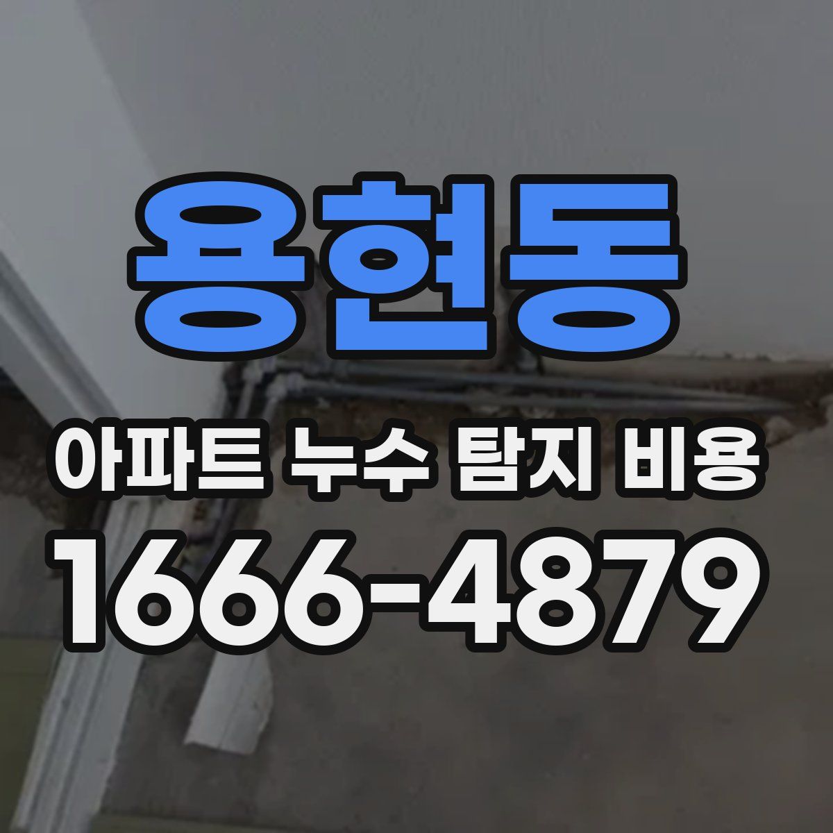 용현동 아파트 누수 탐지 비용