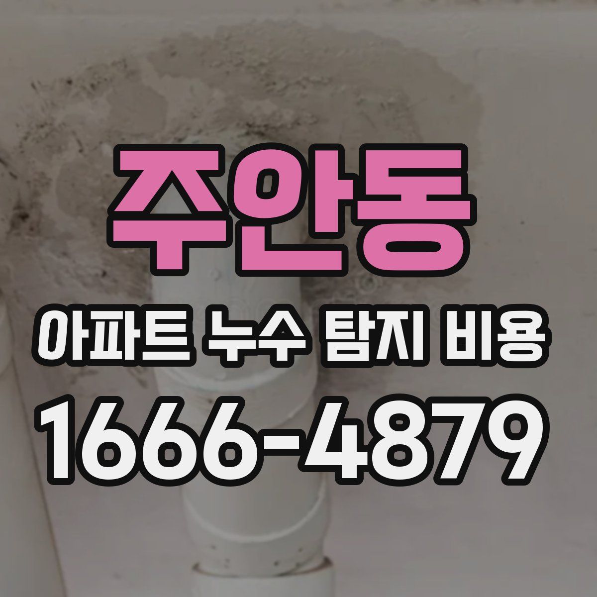 주안동 아파트 누수 탐지 비용
