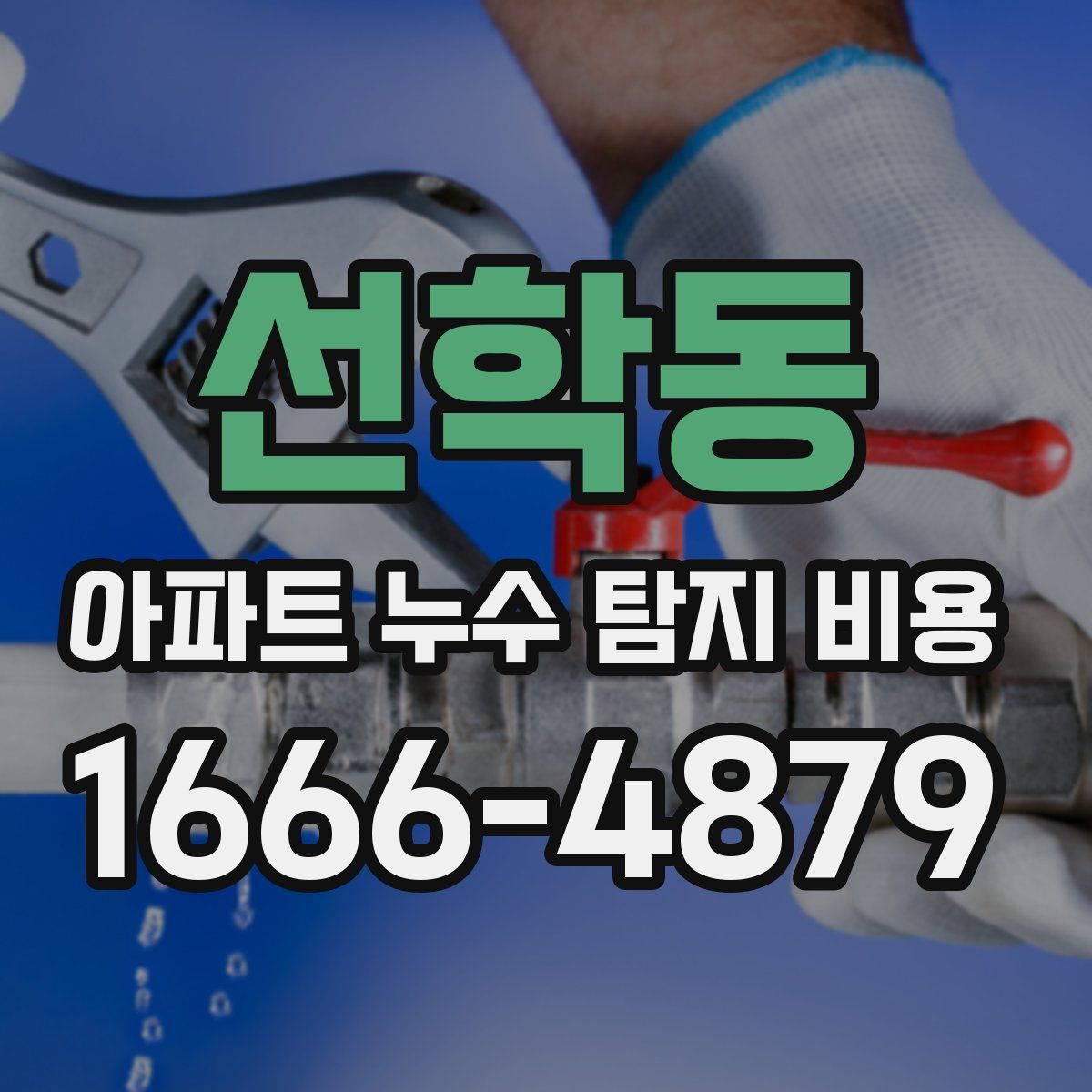 선학동 아파트 누수 탐지 비용