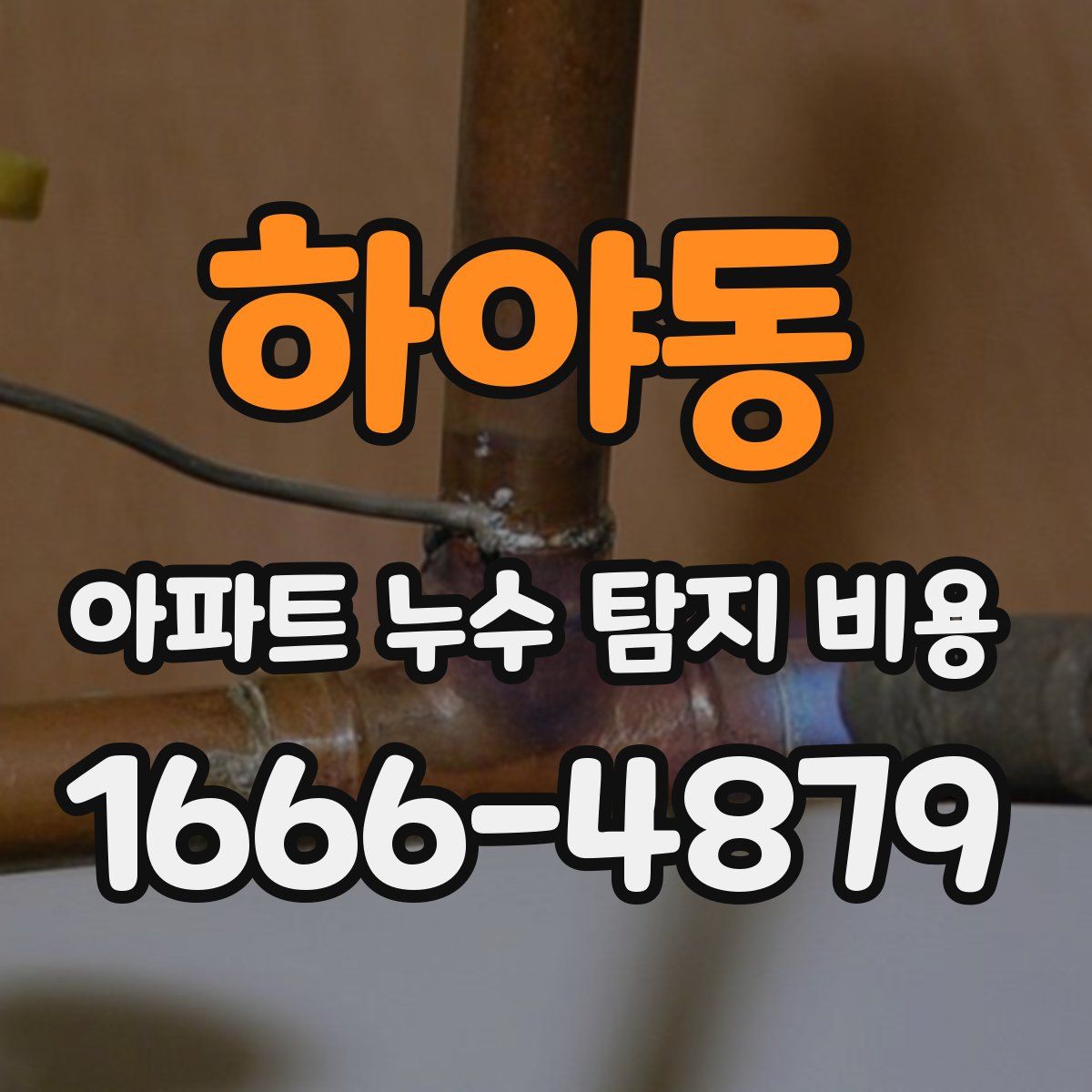 하야동 아파트 누수 탐지 비용