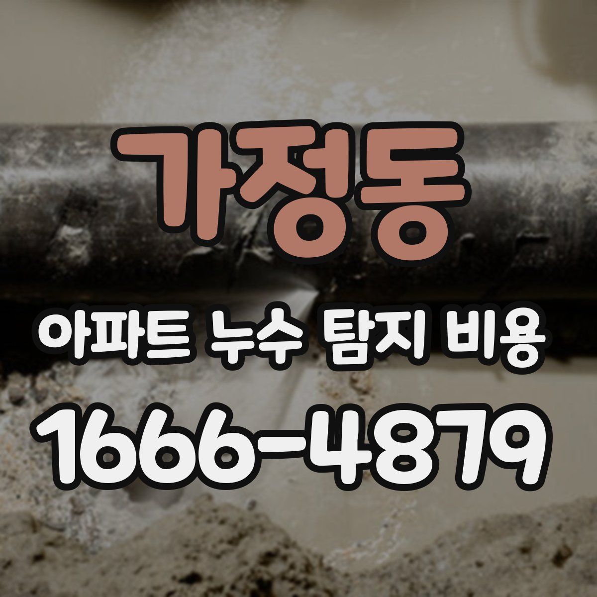 가정동 아파트 누수 탐지 비용
