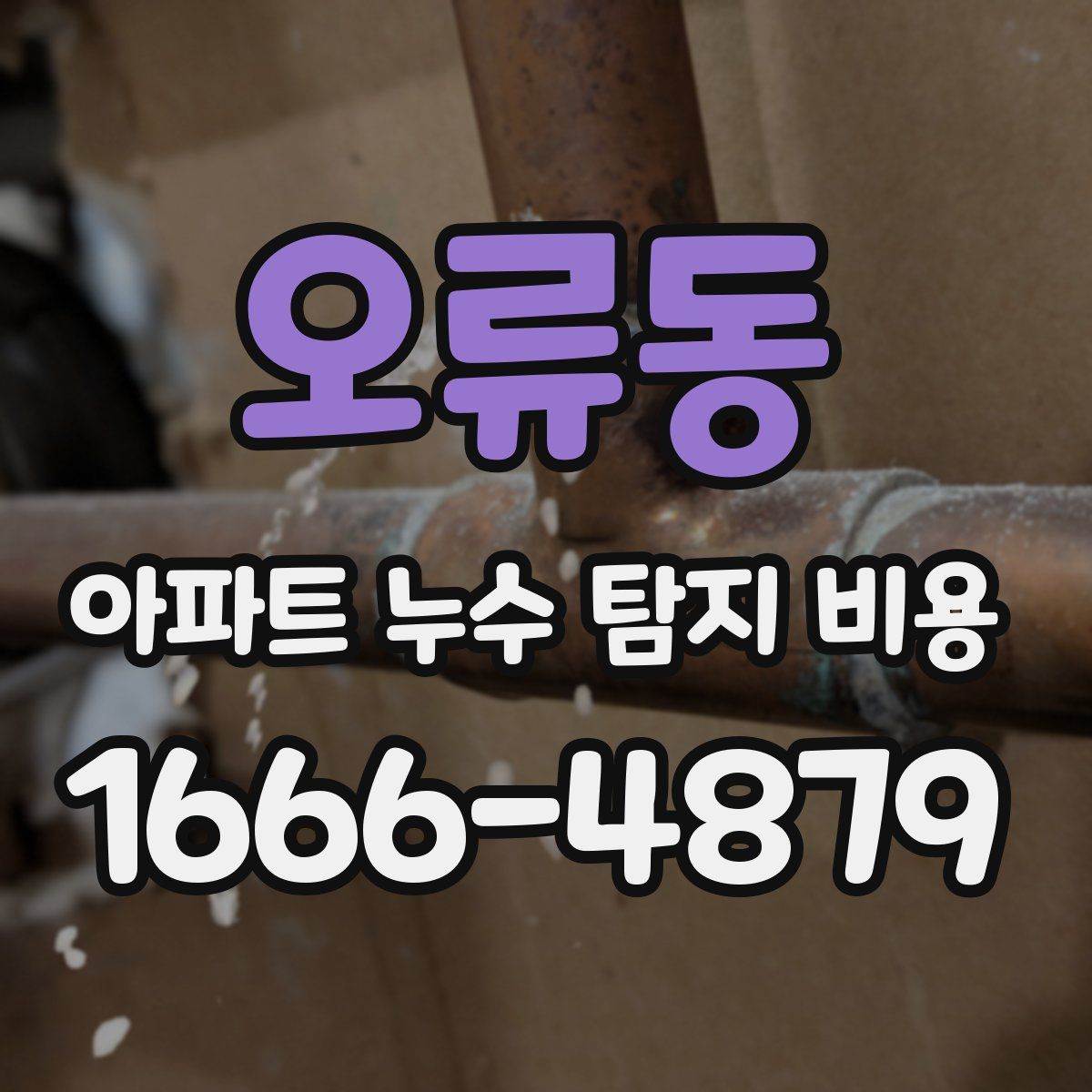 오류동 아파트 누수 탐지 비용