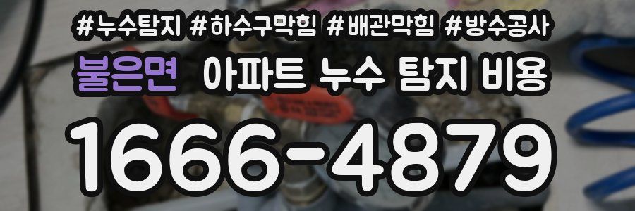 불은면 아파트 누수 탐지 비용