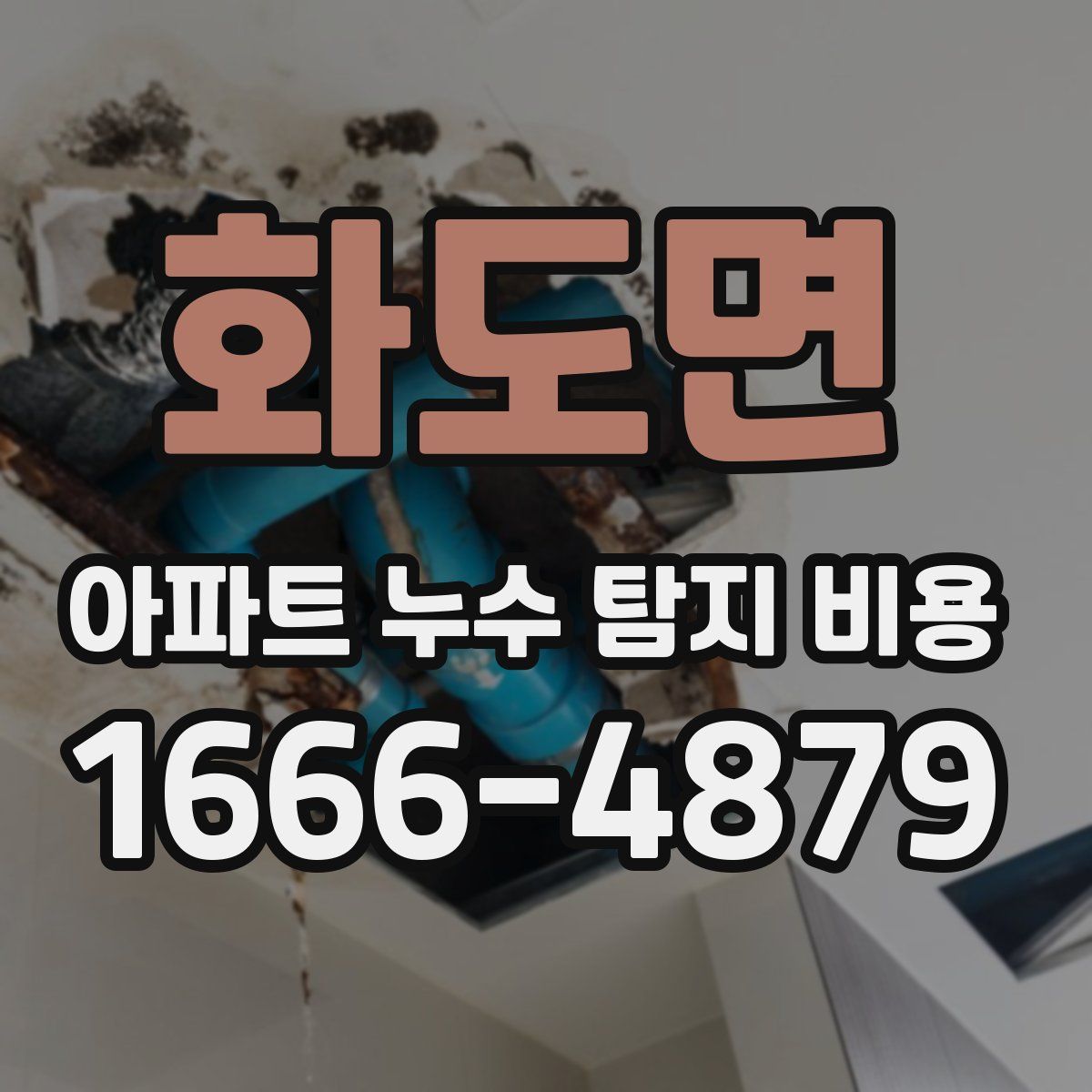 화도면 아파트 누수 탐지 비용