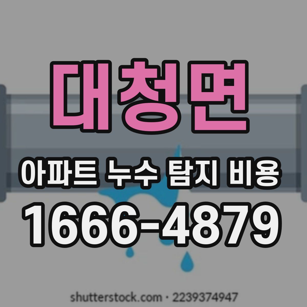 대청면 아파트 누수 탐지 비용