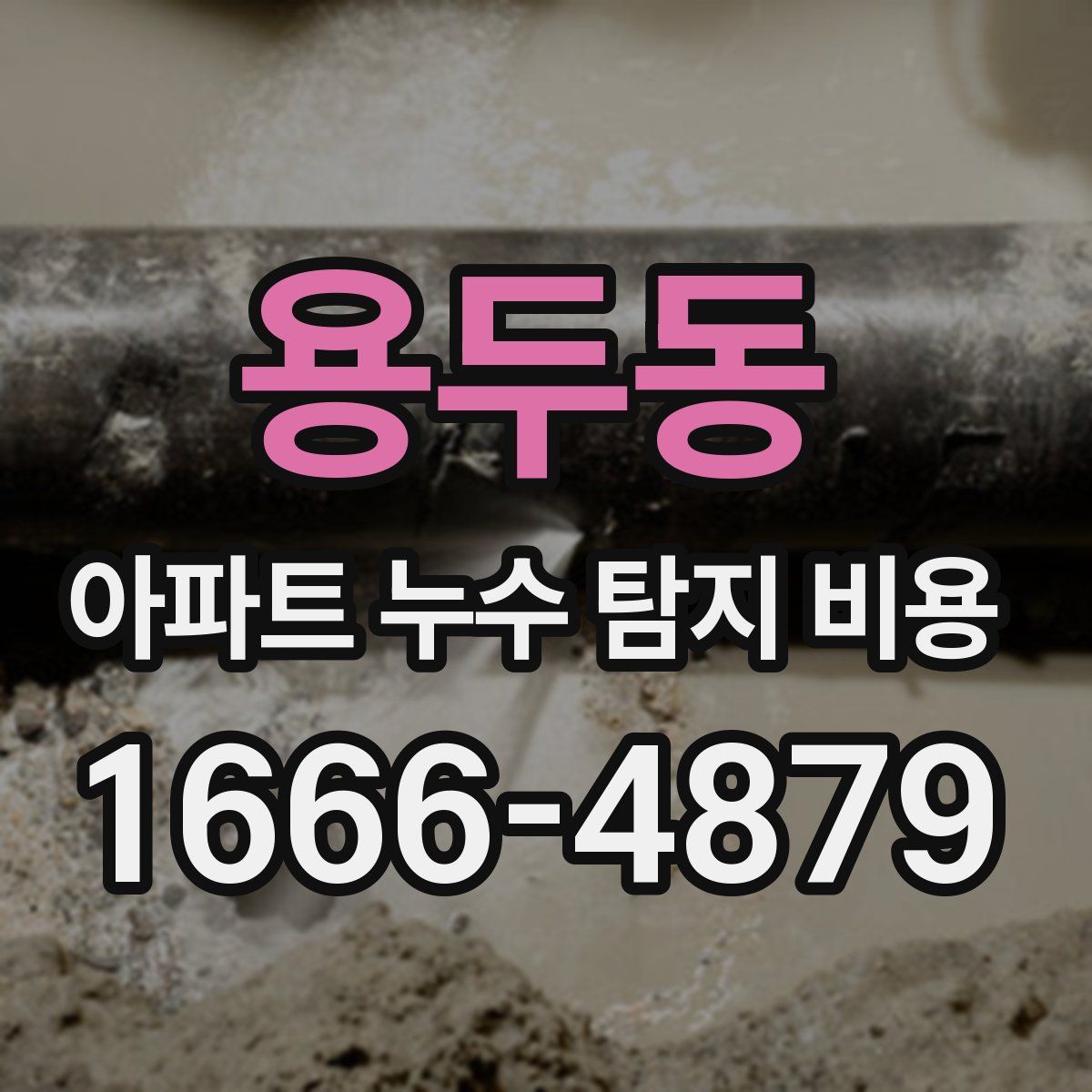 용두동 아파트 누수 탐지 비용