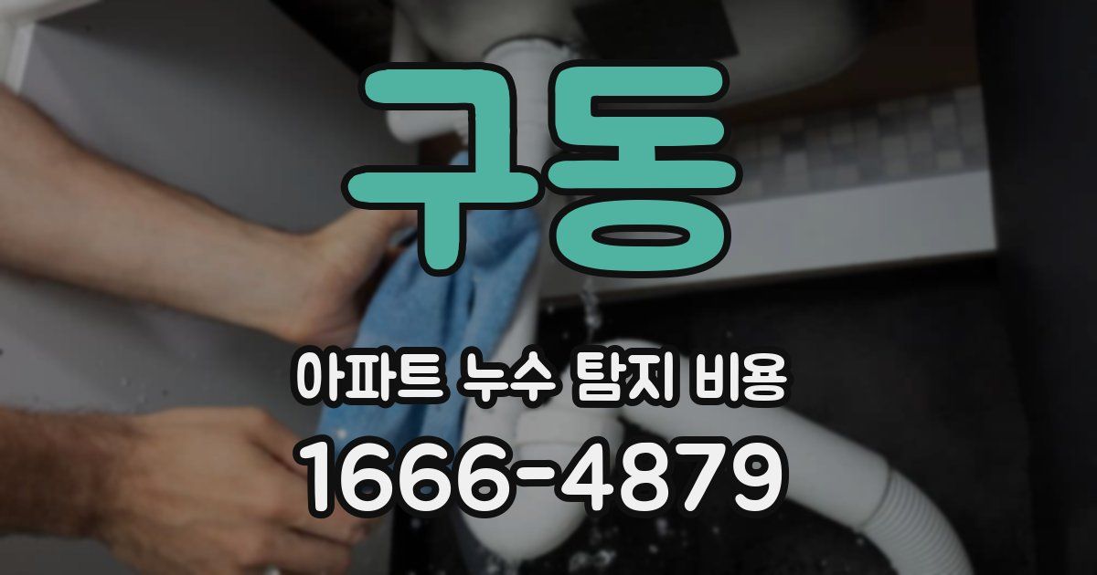 구동 아파트 누수 탐지 비용