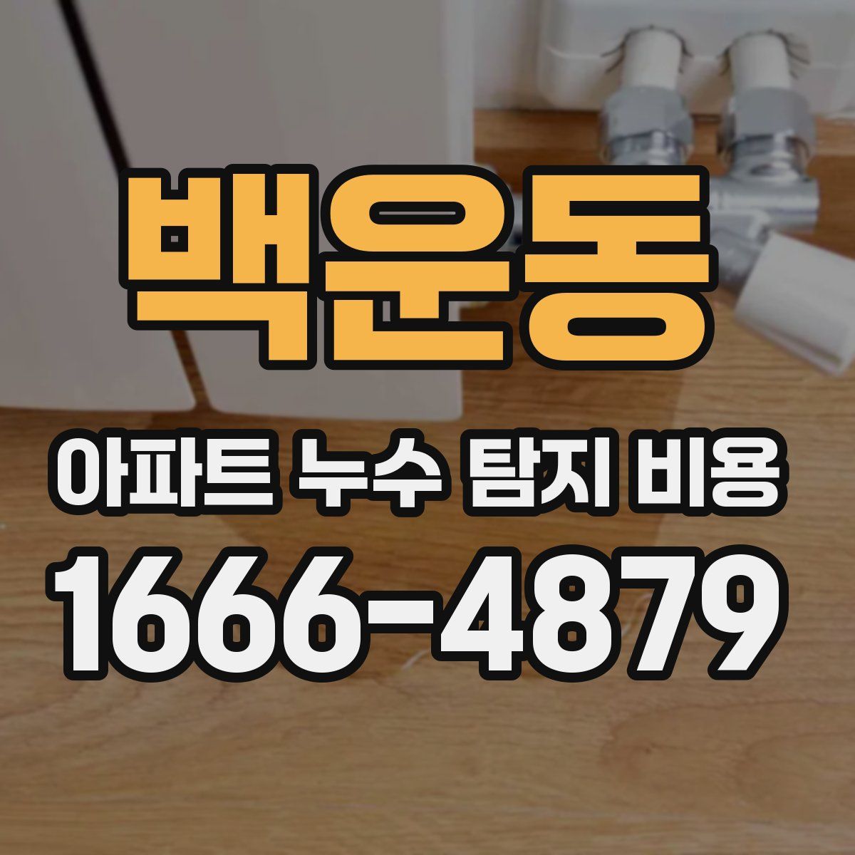 백운동 아파트 누수 탐지 비용