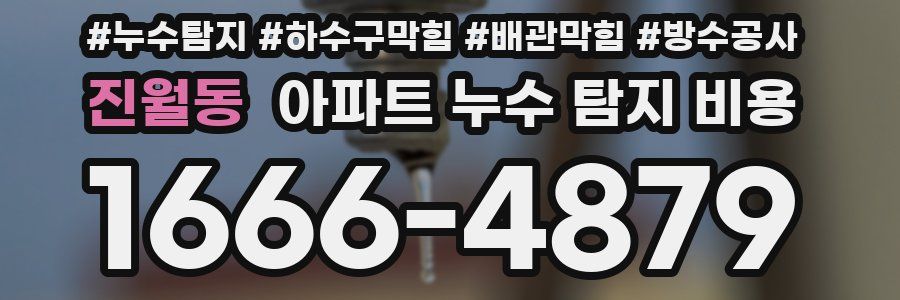 진월동 아파트 누수 탐지 비용