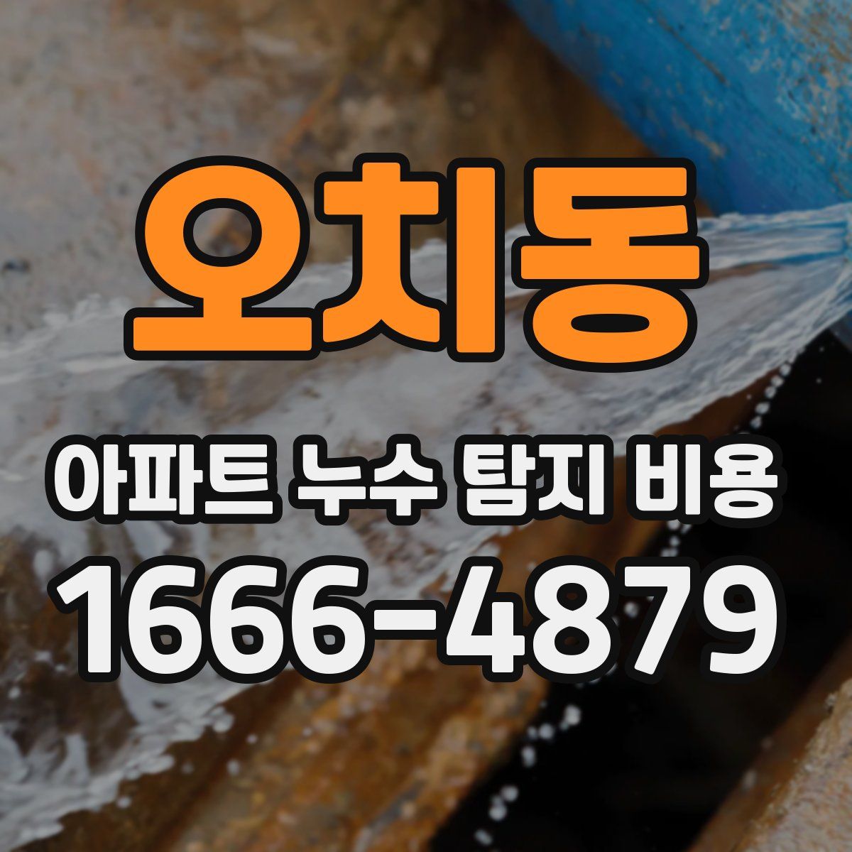 오치동 아파트 누수 탐지 비용