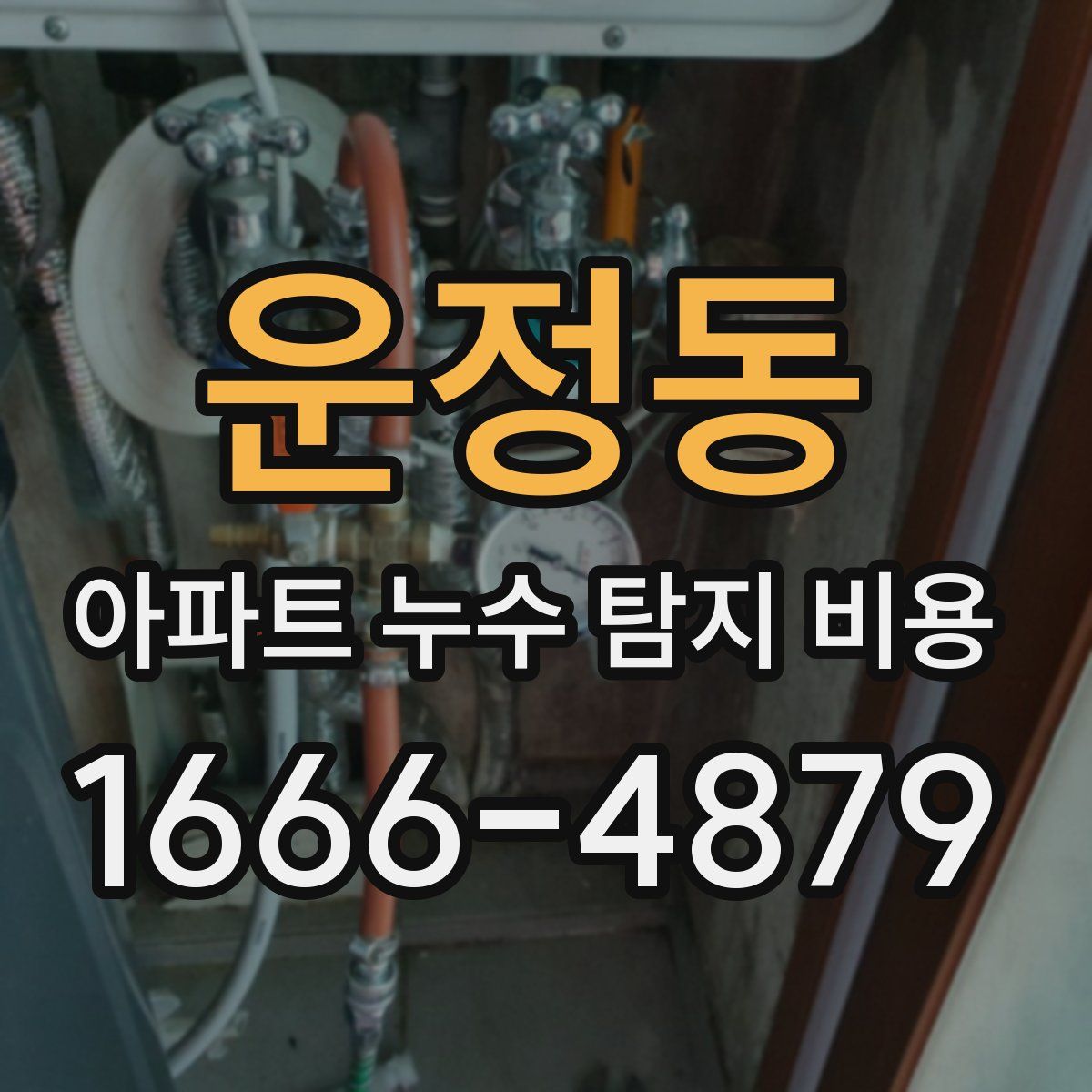 운정동 아파트 누수 탐지 비용