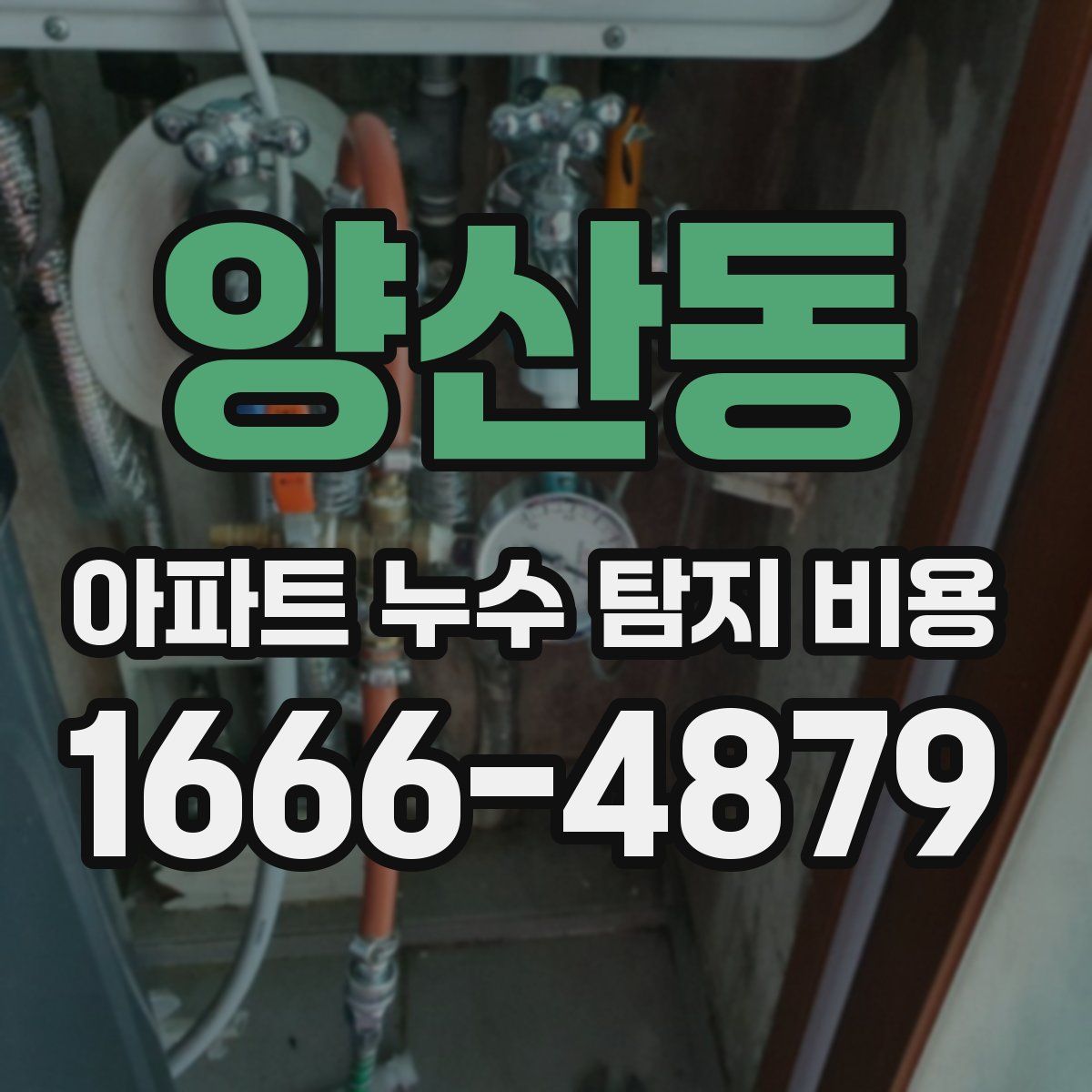 양산동 아파트 누수 탐지 비용