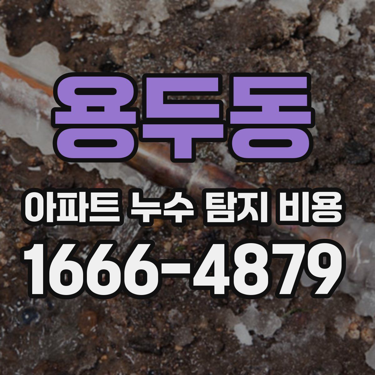 용두동 아파트 누수 탐지 비용