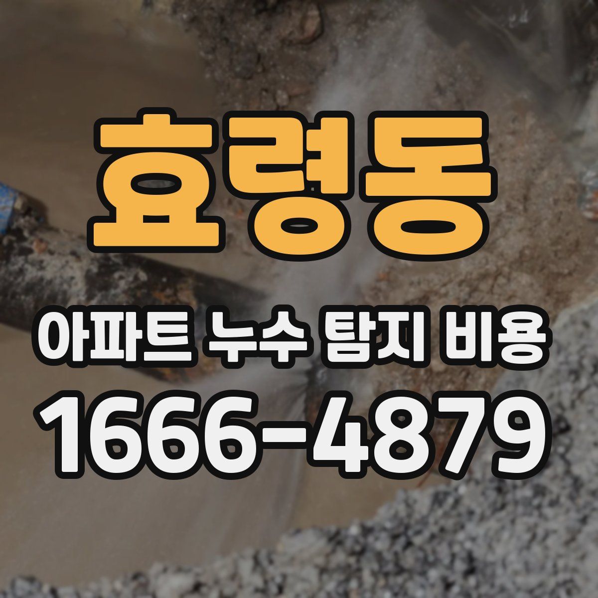 효령동 아파트 누수 탐지 비용