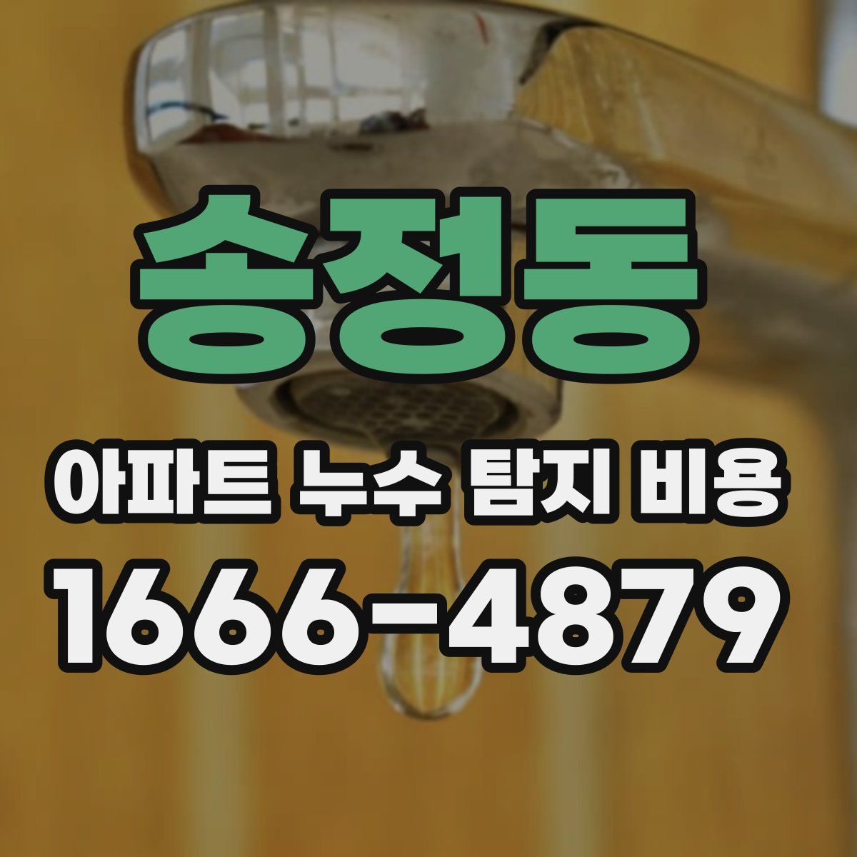 송정동 아파트 누수 탐지 비용