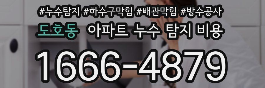 도호동 아파트 누수 탐지 비용