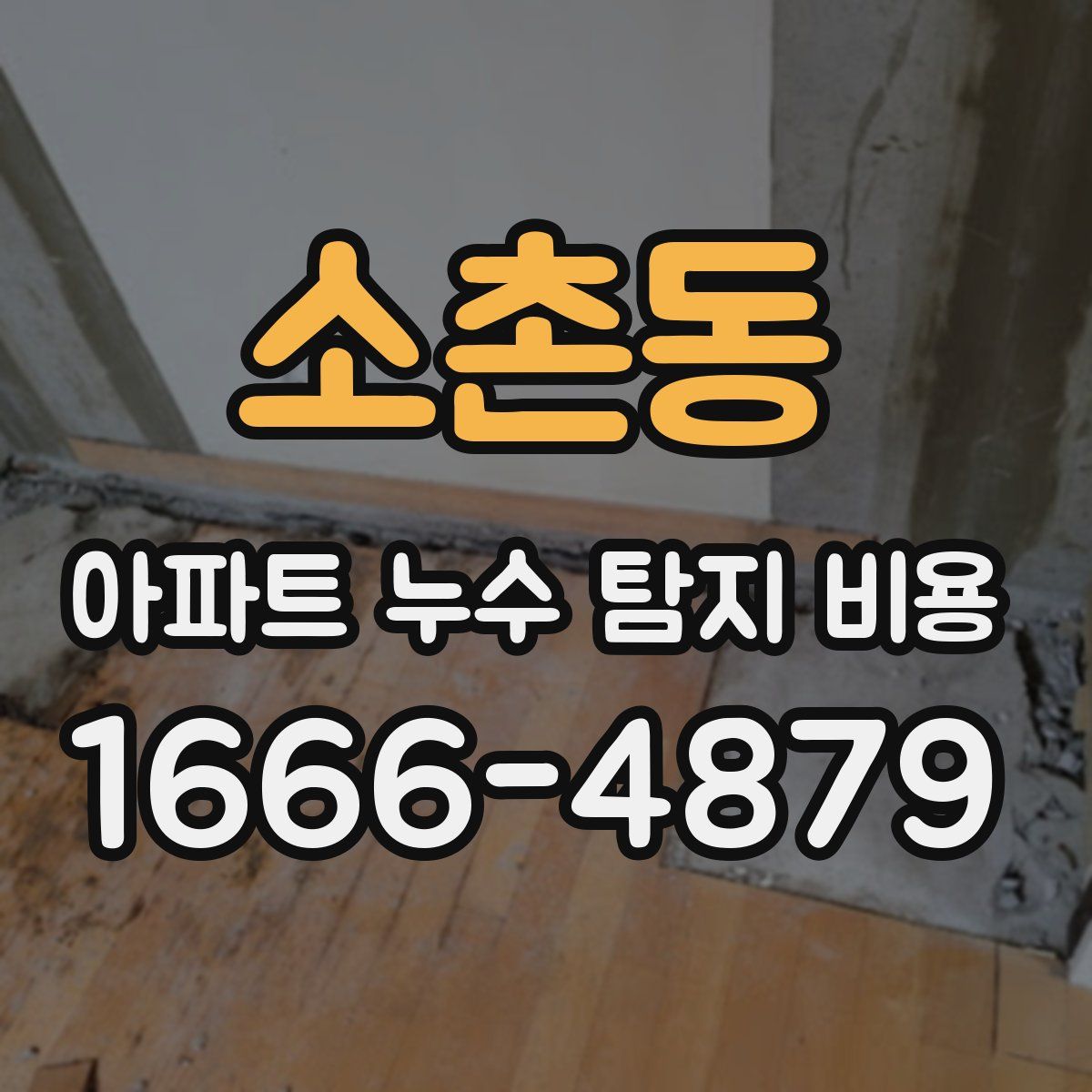 소촌동 아파트 누수 탐지 비용
