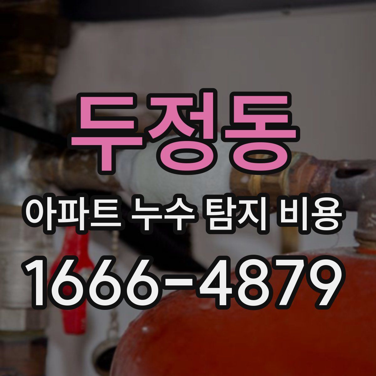 두정동 아파트 누수 탐지 비용