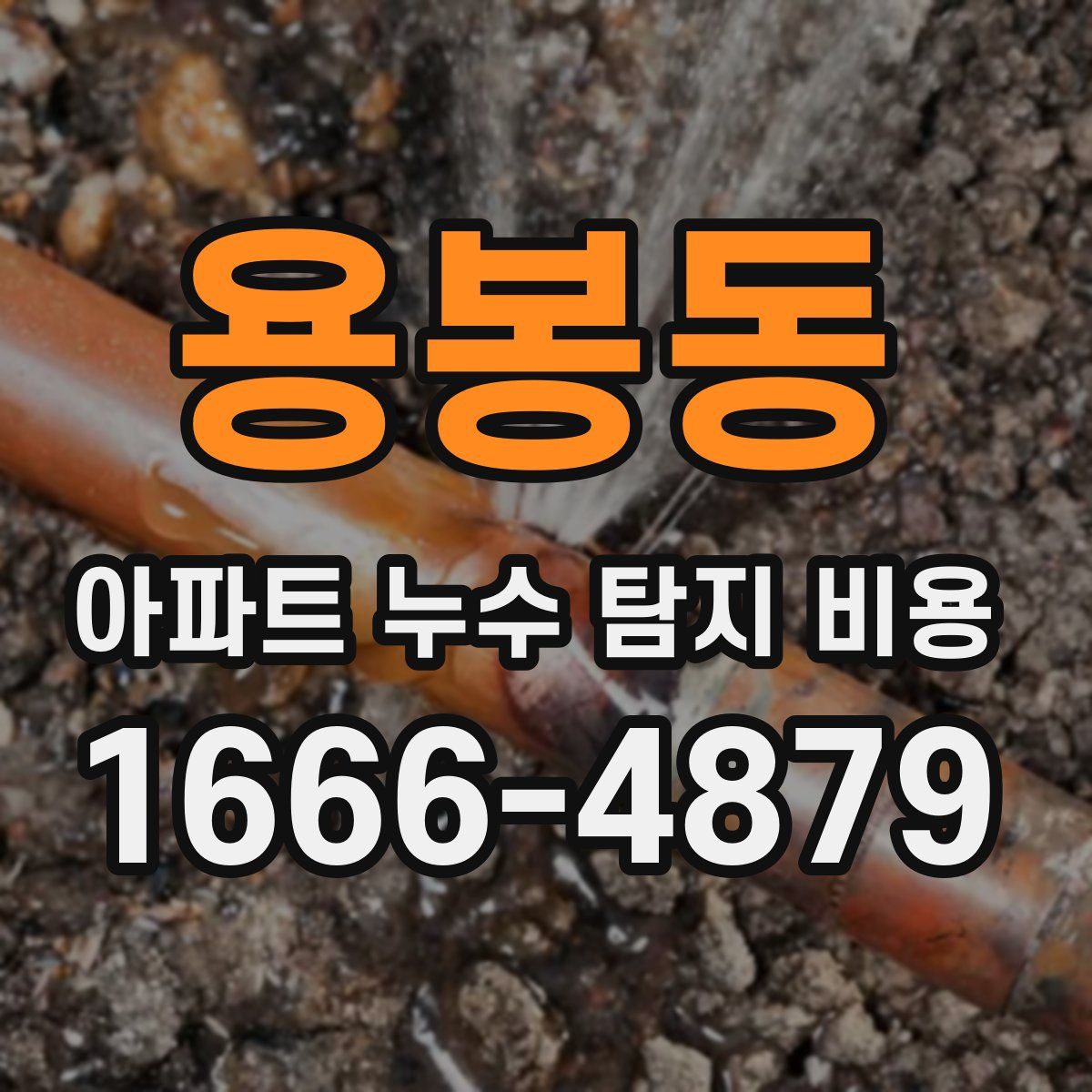 용봉동 아파트 누수 탐지 비용