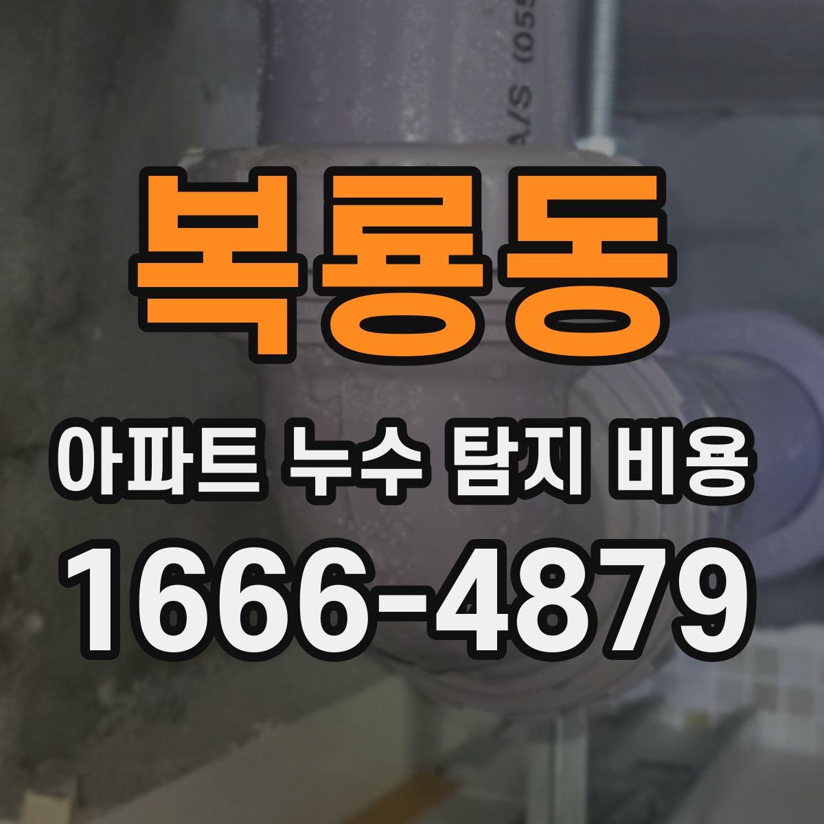 복룡동 아파트 누수 탐지 비용