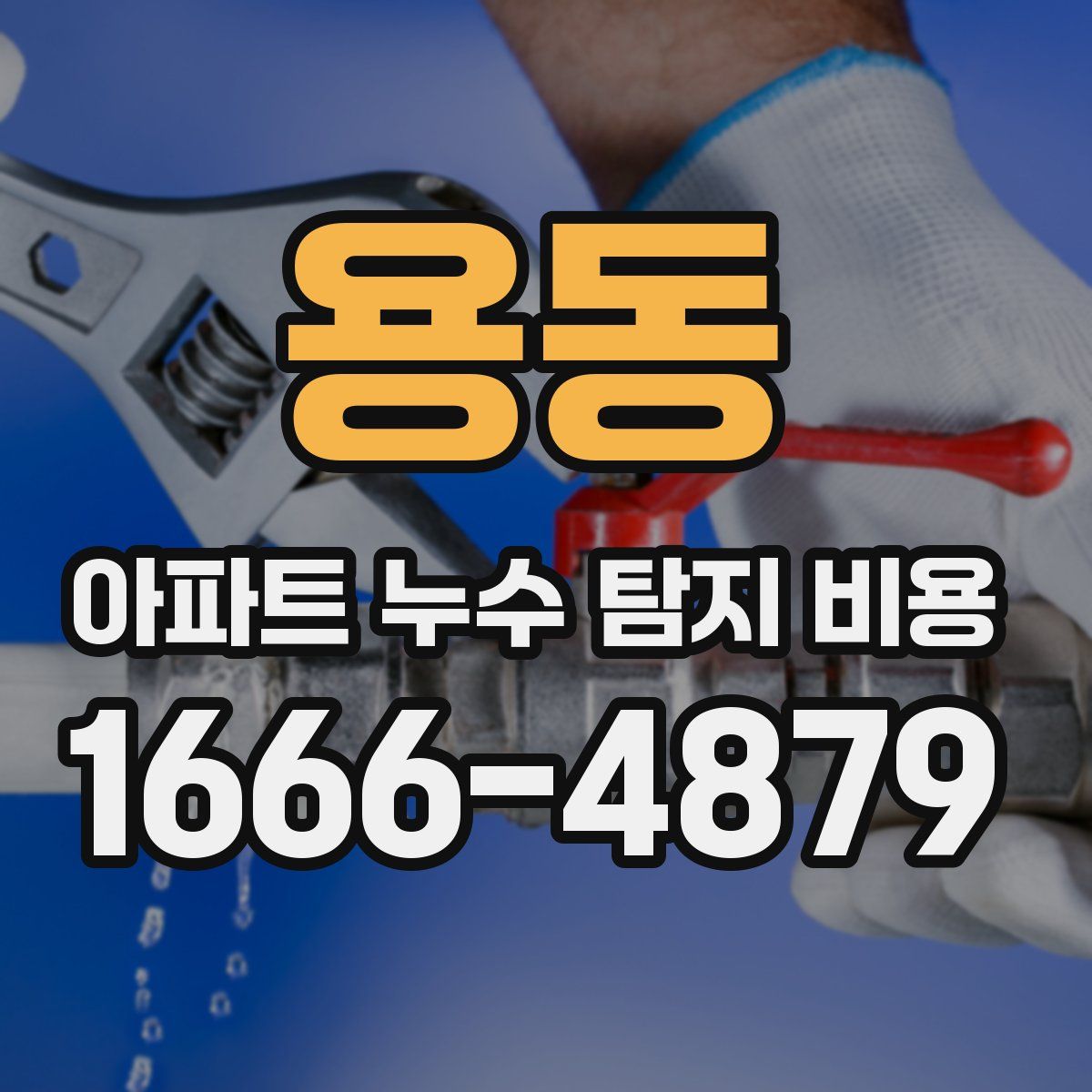 용동 아파트 누수 탐지 비용