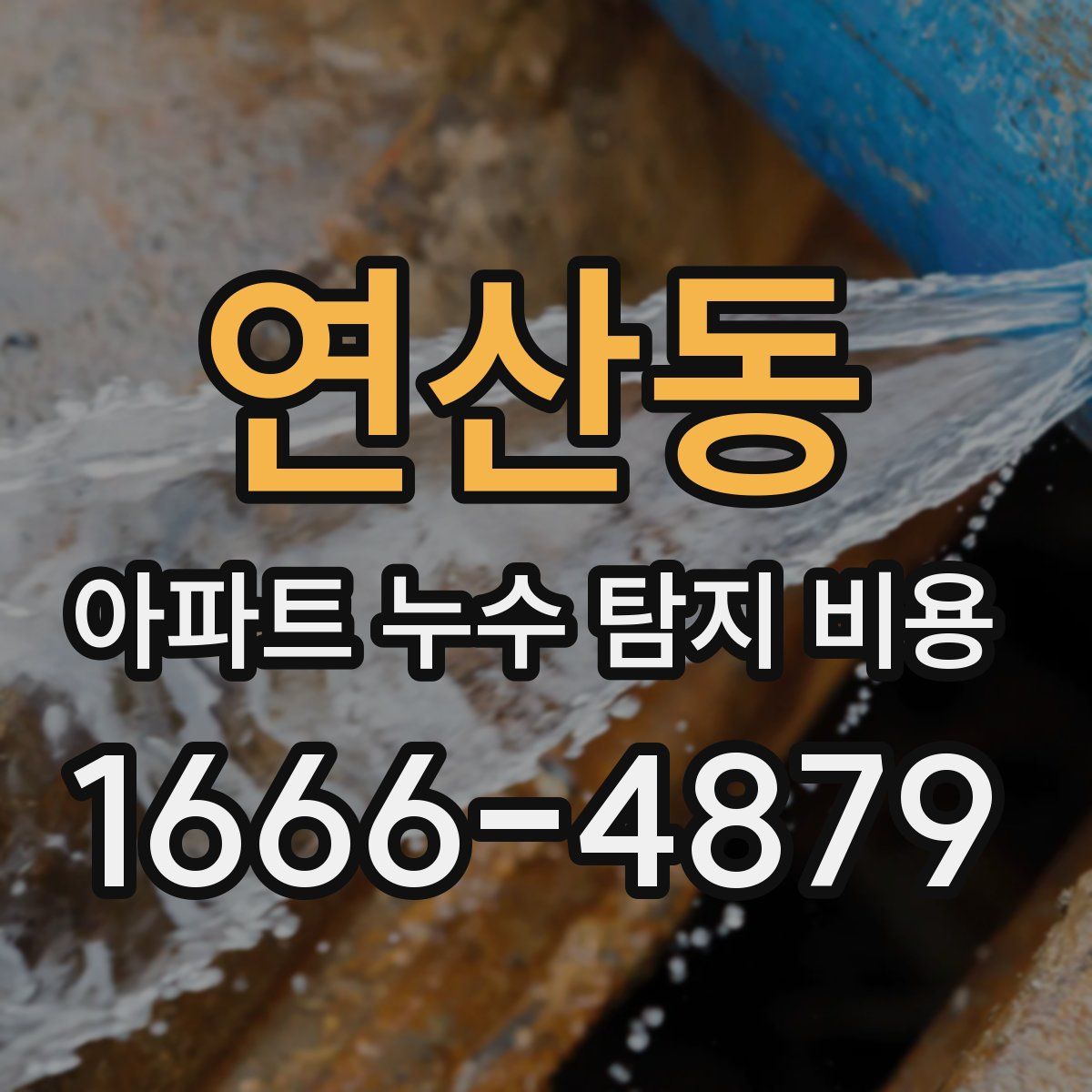 연산동 아파트 누수 탐지 비용